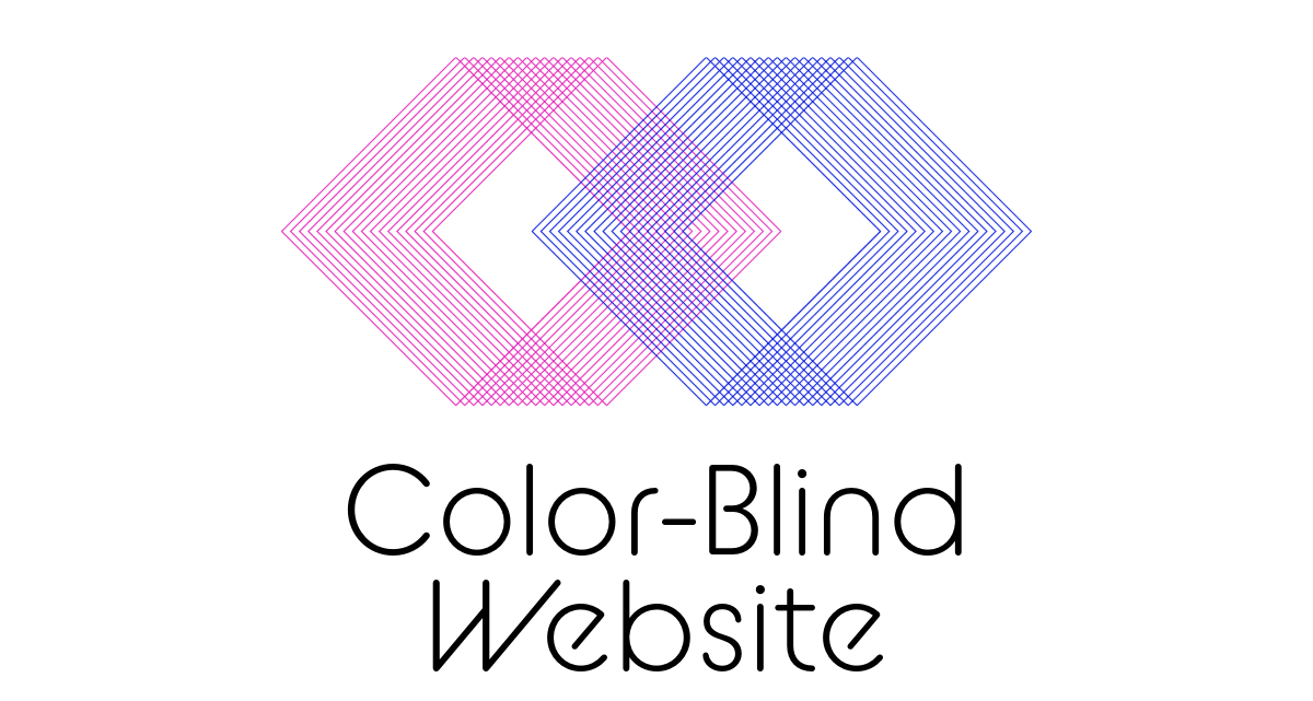 Logo with Graphic and Text "Color-Blind Website"